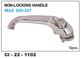 Non Locking Handle MAX 305-307 - Durable Alloy Material, Designed for 4-Wheeler Vehicles | 1-Year Warranty Included, Easy Installation
