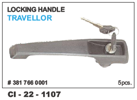 Car Locking Handle TRAVELLER - Durable Steel Construction | 4 Wheeler Compatibility, Warranty Included