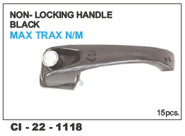 Non Locking Handle Black MAX TRAX N/M - Durable Black Finish | Designed for 4-Wheelers, Includes Warranty for Quality Assurance