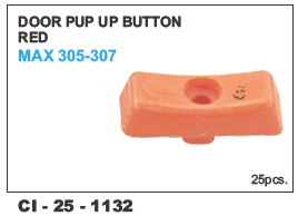 Door Pup Up Button Red Max 304-307 - Durable Plastic, Standard Size | For 4 Wheeler Vehicles, Includes Warranty