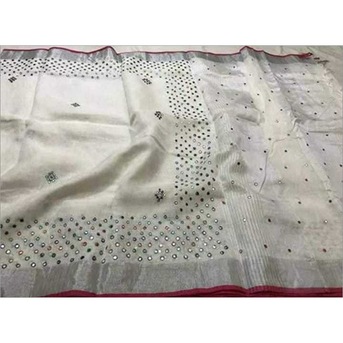 Winter Linen Mirrorwork Sarees