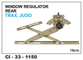 Window Regulator Rear Trax, Judo L/r Vehicle Type: 4 Wheeler