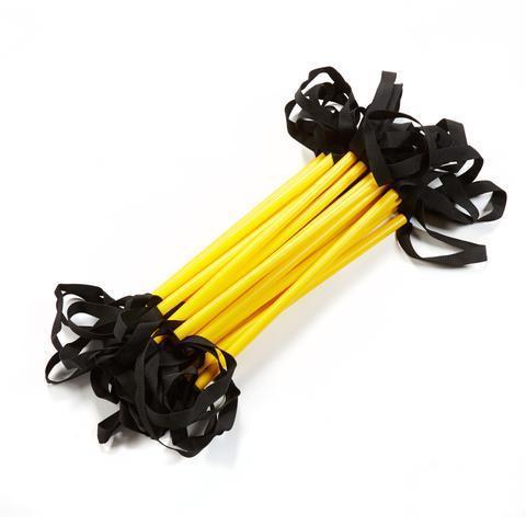 Apg Super Speed Agility Ladder - 8m Length With 20 Durable Plastic Rungs, Waterproof Yellow Design For Enhanced Speed And Coordination