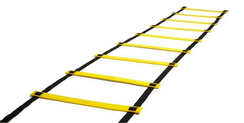 Apg Super Speed Agility Ladder - 8m Length With 20 Durable Plastic Rungs, Waterproof Yellow Design For Enhanced Speed And Coordination