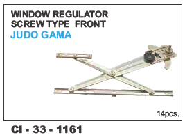 Window Regulator Screw Type Front L/R - Durable Steel Construction, 4-Wheeler Compatibility, Warranty Included