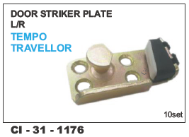 Door Striker Plate L/r Temp, Traveller L/r - Durable Steel Construction | Fits 4-wheeler Vehicles, Warranty Included For Reliability
