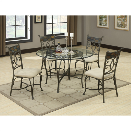 Durable Metal Dining Table Set
