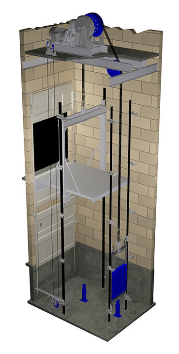 Industrial Elevators - Load Capacity 500-4000 Kgs, Speed 0.45 M/s | Hydraulic Or Vvvf Drive, Integrated Safety Features, Custom Dimensions