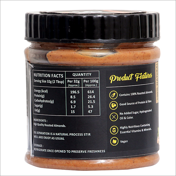 Nut Almond Butter Unsweetened 250g