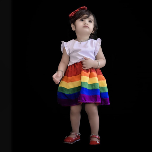 Available In Different Color Girls Designer Frock