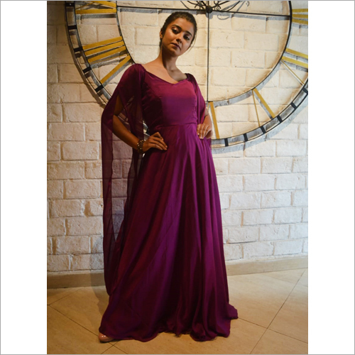 Different Color Available Ladies Long Gown