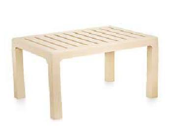 क्रीम प्लास्टिक सेंटर टेबल