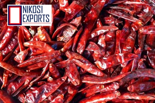 Teja Chilli - Whole Dried Red Chilli, S17 Type | Best Quality, Bright Red Color, Shelf Life Of 1 Year, Available With Stem