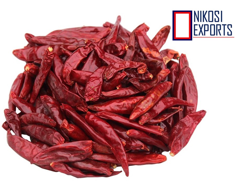 Teja Chilli - Whole Dried Red Chilli, S17 Type | Best Quality, Bright Red Color, Shelf Life Of 1 Year, Available With Stem