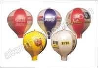 Pvc Promotional Balloons - Color: Blue & White