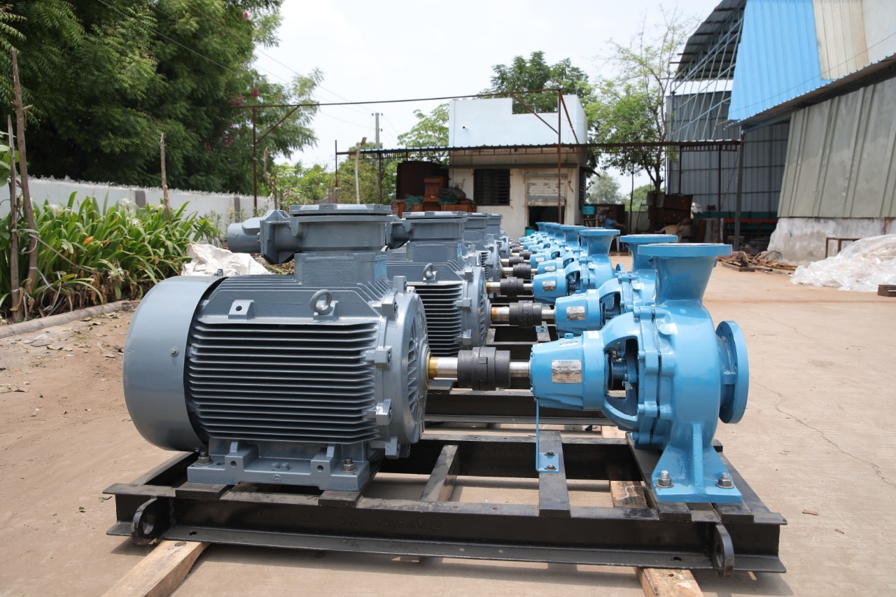Motor Driven Centrifugal Pump - Cast Iron, Electric Power Source, Capacity 15 M3/h, Total Head 71.5 M | Single Suction Type, One Year Warranty