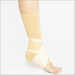 Ankle Grip - Nylon & Spandex, Adjustable Size, Beige | Ankle Support, Injury Prevention, Improved Stability, Comfortable Fit, Durable, Breathable Fabric
