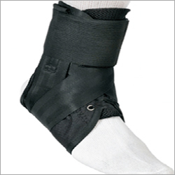 Ankle Brace - Neoprene Material, Adjustable Size, Black Color - Adjustable Straps for Enhanced Support