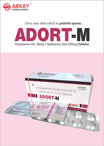 ड्रोटावेरिन 80 मिलीग्राम+मेफेनैमिक एसिड 250 मिलीग्राम टैबलेट