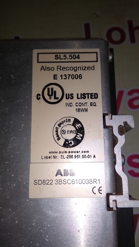 Abb Power Supply E 137006
