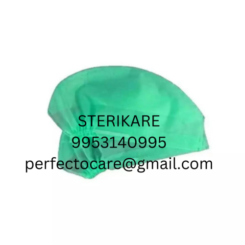 Surgeon Cap - Medical Grade Nonwoven Fabric, Standard Size, Hypoallergenic, Latex Free, Available in Blue, Green, White | Adjustable Tie, Bacterial/Viral Barrier, Sterile Options
