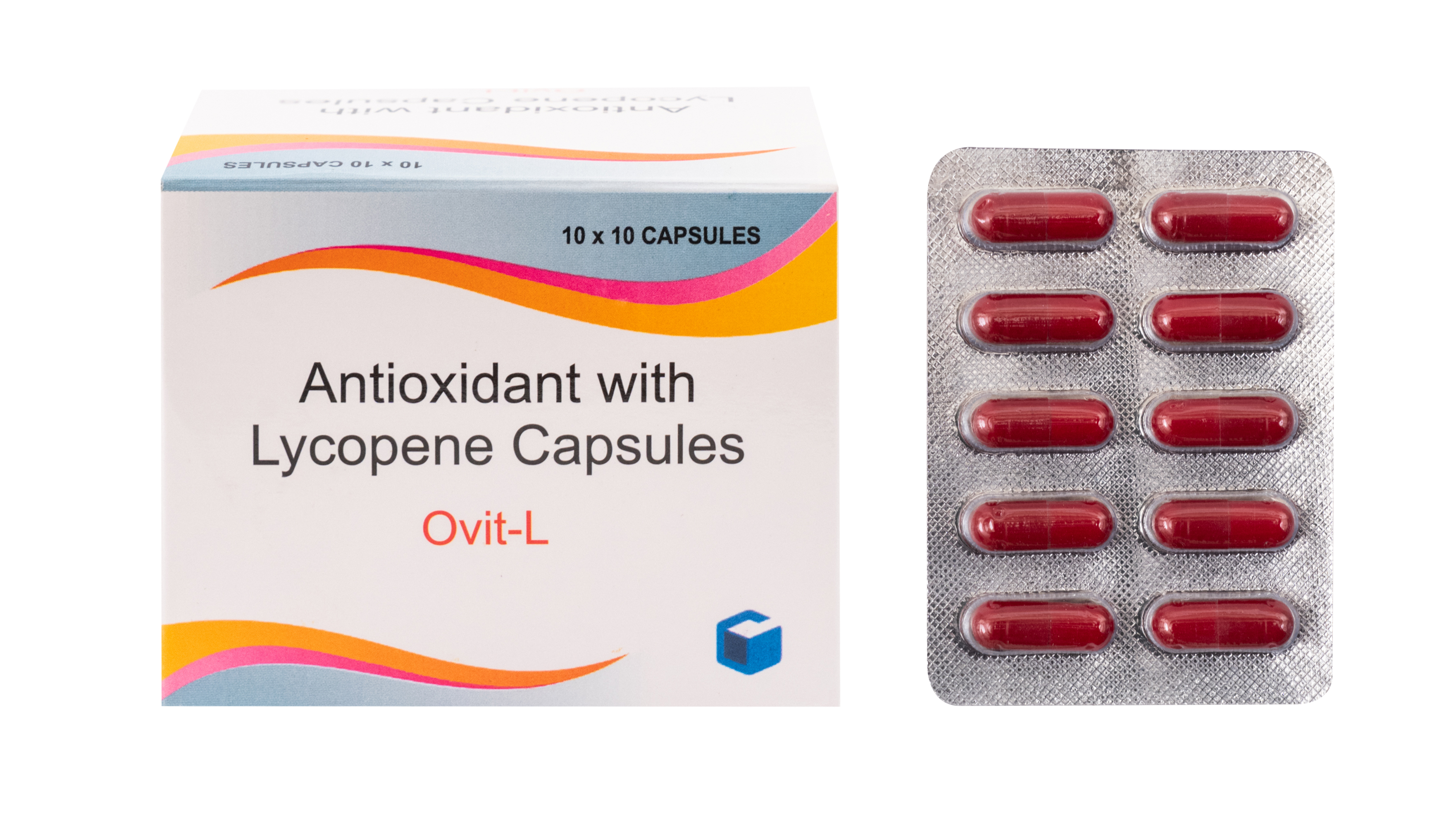 Lycopene Nutritional Capsule - Vitamin A 5000 I.u., Vitamin E 15mg, Ascorbic Acid 75mg, Zinc Sulphate 7.5mg, Manganese Sulphate 1.5mg, Beta Carotene 10mg | Supports Skin Health, Reduces Premature Wrinkling, 10x10 Capsule Pack