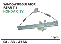 Window Regulator Rear T-3   Honda City L/R Vehicle Type: 4 Wheeler