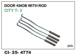 Door Knob with Rod HONDA CITY T-3 - Durable Material, Fits 4 Wheeler Vehicles | Warranty Included for Quality Assurance