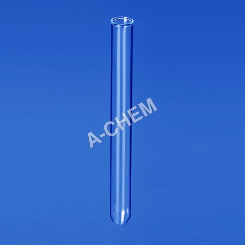 रिम प्लेन के साथ टेस्ट ट्यूब राउंड बॉटम