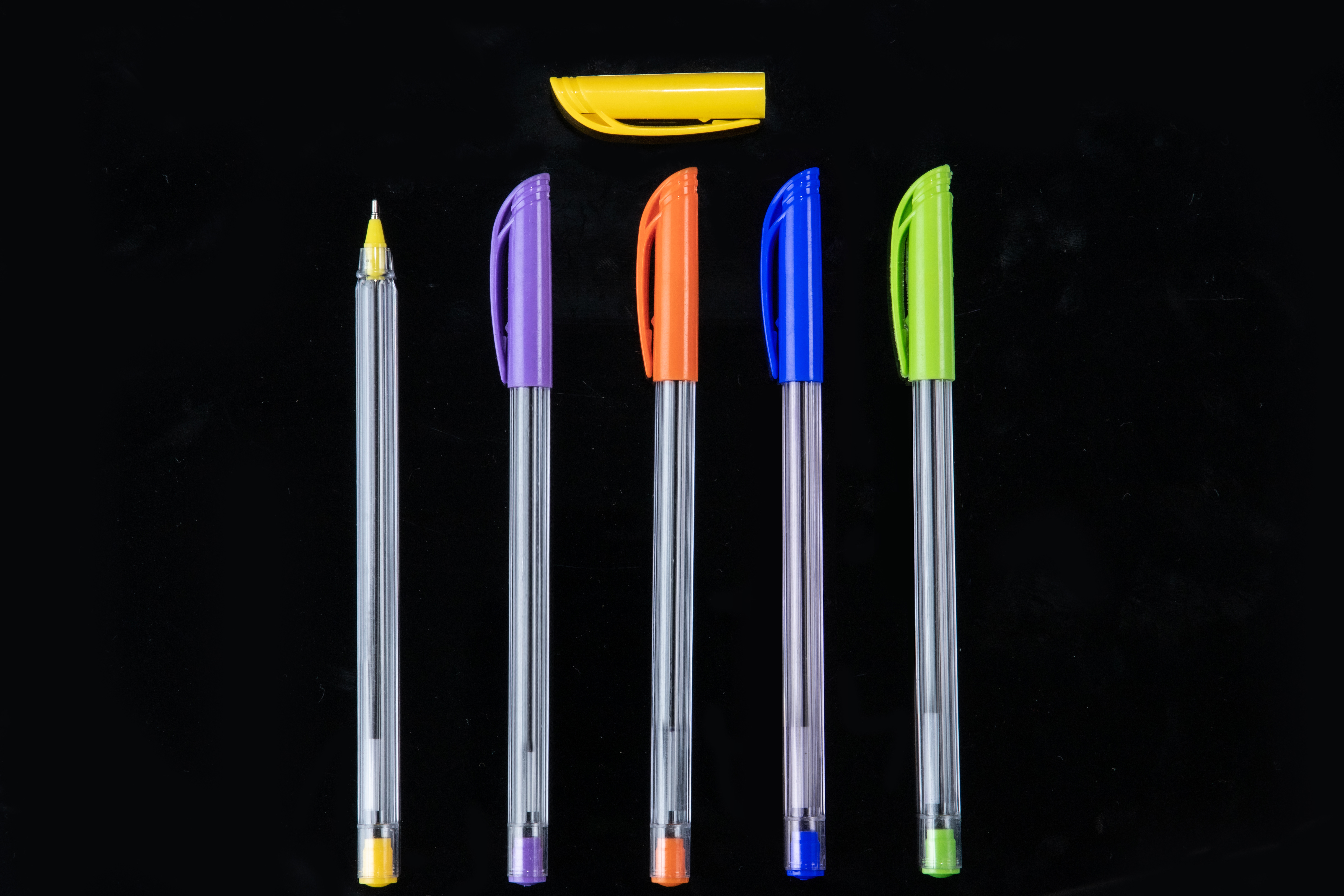 Plastic Ballpoint Pens - Plastic Material, White Color | Smooth Writing Experience, Durable And Reliable Everyday Writing Tool