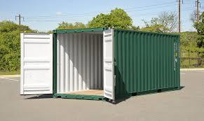Portable Storage Container - 14-Gauge Steel, Green Finish | Self-Locking Doors, Aluminum Sliding Windows, Modular Design