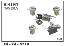 Complete Lock  5 In 1 Kit Tavera Vehicle Type: 4 Wheeler