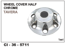 Wheel Cover Half Chrome Tavera Vehicle Type: 4 Wheeler