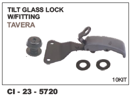 Tilt Glass Lock W/Fitting TAVERA L/R - 4 Wheeler Compatibility, Warranty Included | Enhanced Security for Vehicle Glass Interior