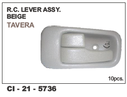 Rc Lever Assy Beige TAVERA - Durable Plastic Construction | Designed for 4 Wheeler Vehicles, Includes Warranty for Enhanced Reliability