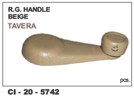 RG Handle Beige - Durable Plastic | Designed for 4-Wheelers, Includes Warranty for Long-Lasting Use