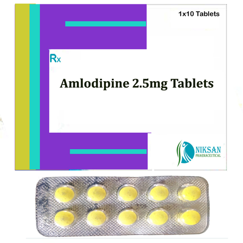 Amlodipine 2.5Mg Tablets Age Group: Suitable For All Ages