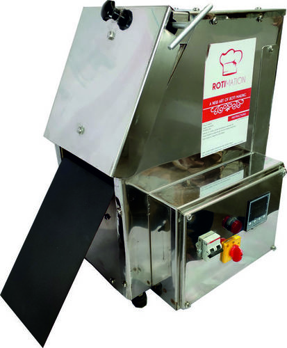 Compact Automatic Chapati Press Machine - Stainless Steel, 15"x13"x10", 0.5 Hp Motor, 900 Chapatis/Hr | Elegant Design, Space Saver, Lightweight, No Skilled Labor Required