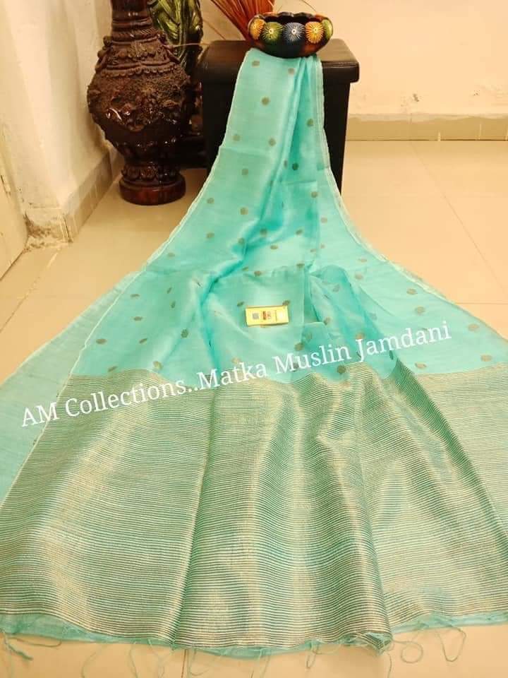 Winter Matka Silk Jamdani Sarees