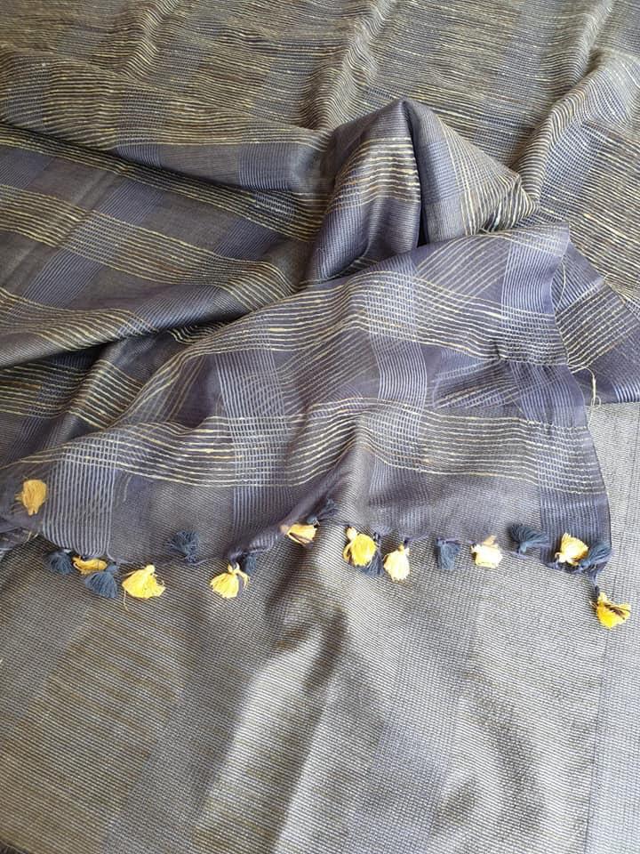 Winter Jute Organza Silk Sarees