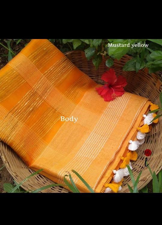 Winter Jute Organza Silk Sarees