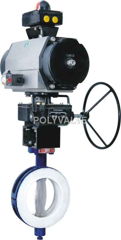 Pvdf Pneumatic Butterfly Valve - Power Source: Electrical