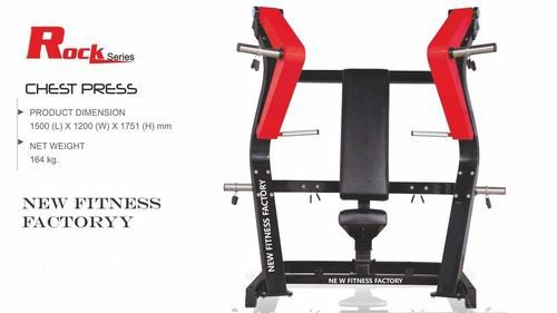 Chest Press Machine - Commercial Grade, Adjustable Operation Mode | Black Seat For Optimal Comfort