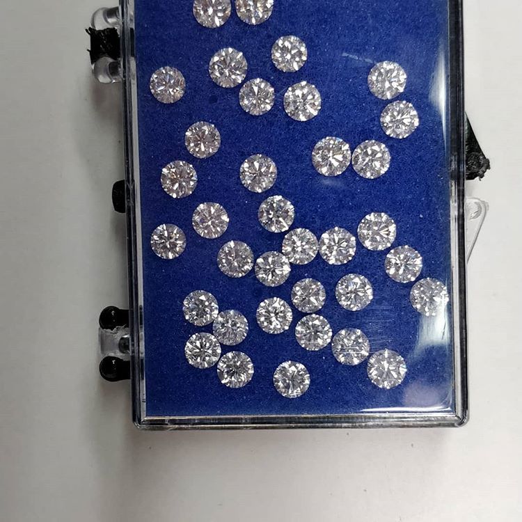 Cvd Diamond 2.30mm To 2.40mm Ghi Vs Si Round Brilliant Cut Lab Grown Hpht Loose Stones Tcw 1