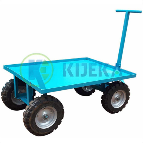Easy To Operate Platform Truck With Pneumatic Wheel