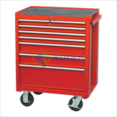 Tool Cart - Heavy Gauge Steel, 824mm Height X 699mm Length X 457mm Width | 100% Drawer Extension, 250kg Load Capacity, Rust Proof, Manual Operation