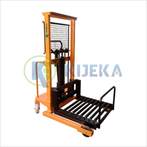 Hydraulic Roller Stacker - 3000 mm Max. Lifting Height, 1000 kg Load Capacity | Ideal for Vertical Drum Loading/Unloading, 1 Year Warranty