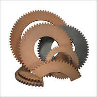 Gray & Brown Industrial Gear Cut Disc