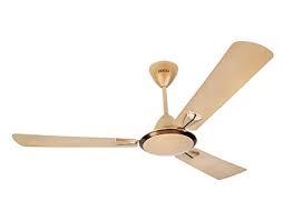 Usha Fan - Metal and Plastic, 1200 mm Blade Sweep, Gold Color, 75 Watts Power Consumption, 3 Speeds, 2 Years Warranty