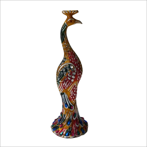 Peacock Statue - Fine Grade Material, Multicolor, Antique Imitation | Expertly Sculpted with Casting, Polished, and Carved Technics  